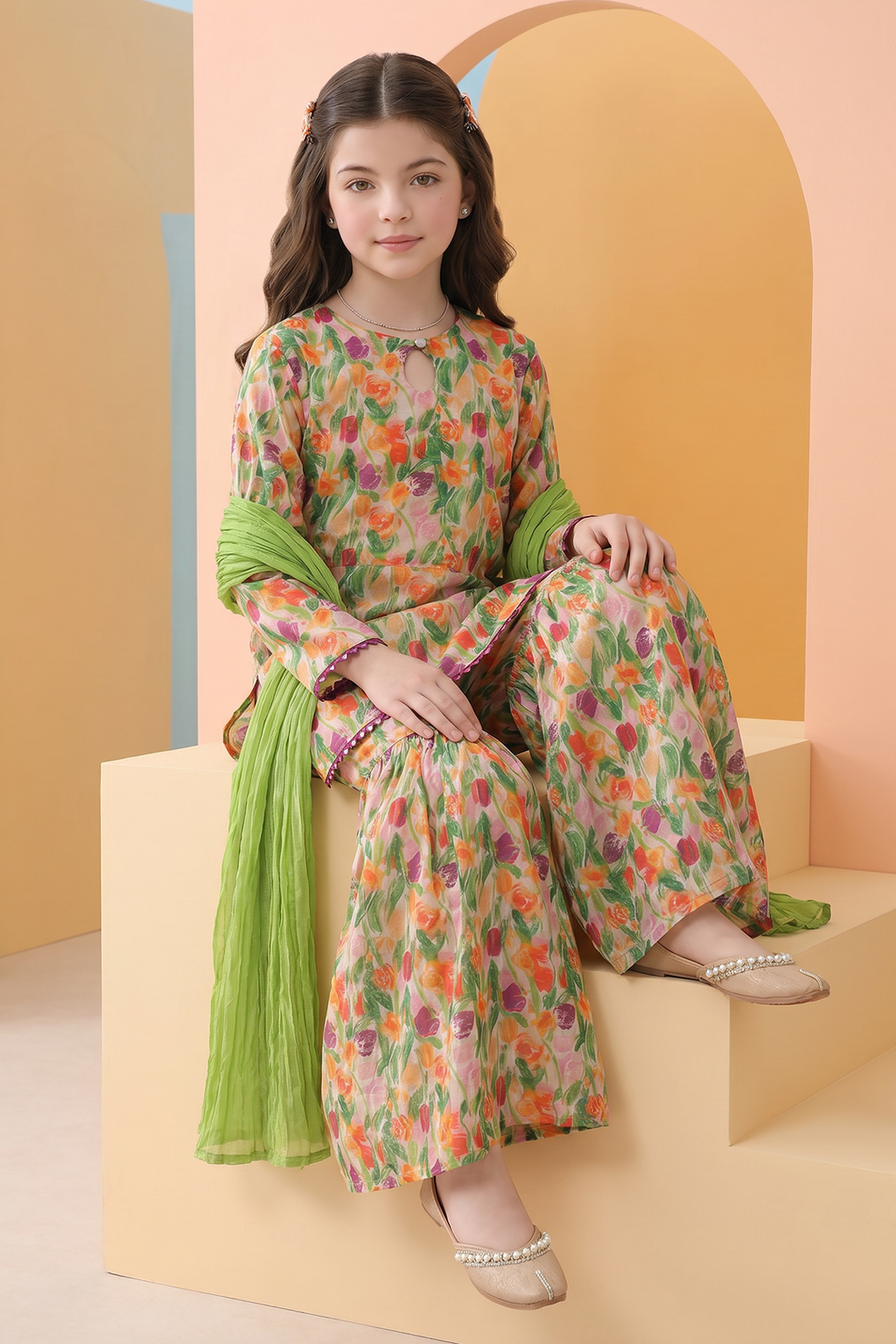 Kurta Dupatta Trouser - 3421