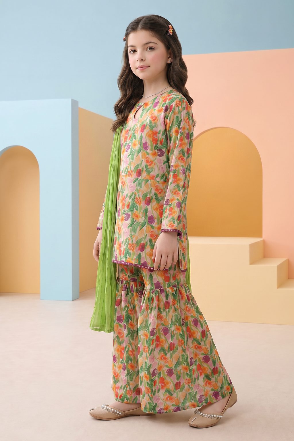 Kurta Dupatta Trouser - 3421