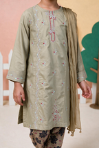 Embroidered Kurta Dupatta Trouser - 3427