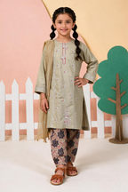 Embroidered Kurta Dupatta Trouser - 3427