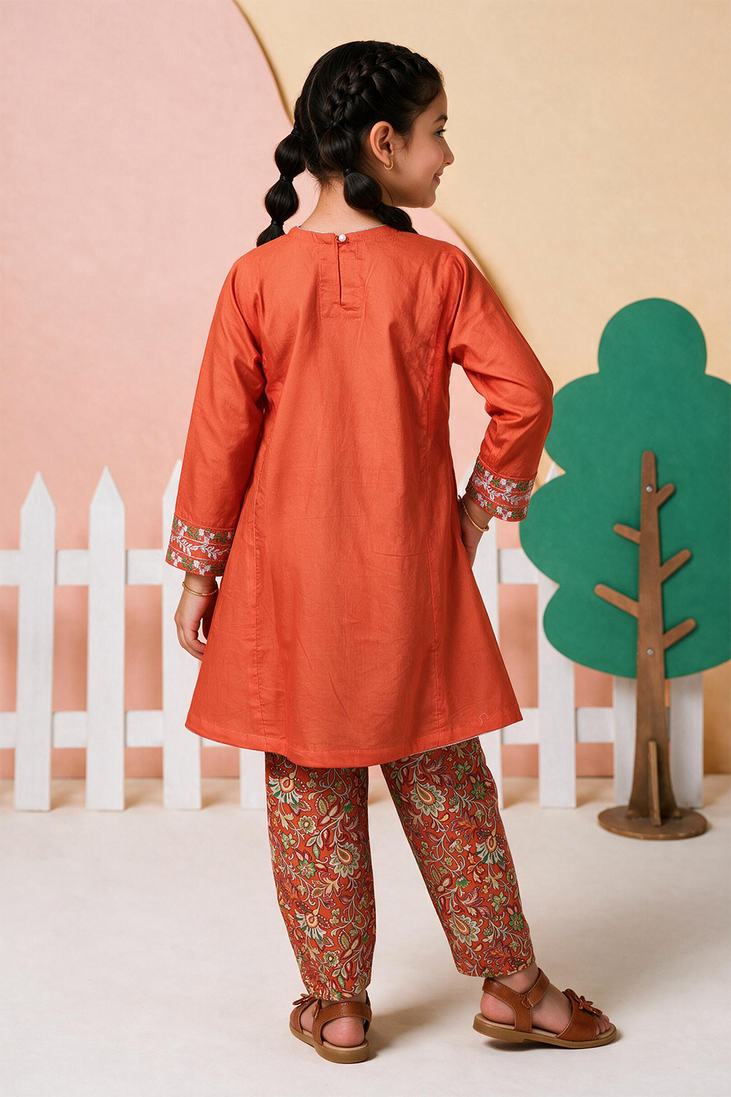 Embroidered Kurta Dupatta Trouser - 3428