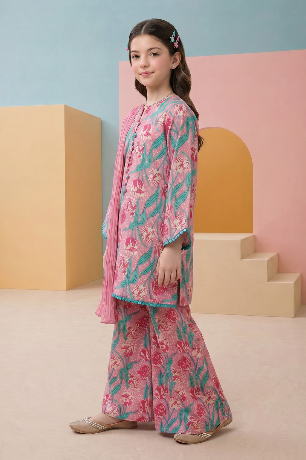 Kurta Dupatta Trouser - 3480