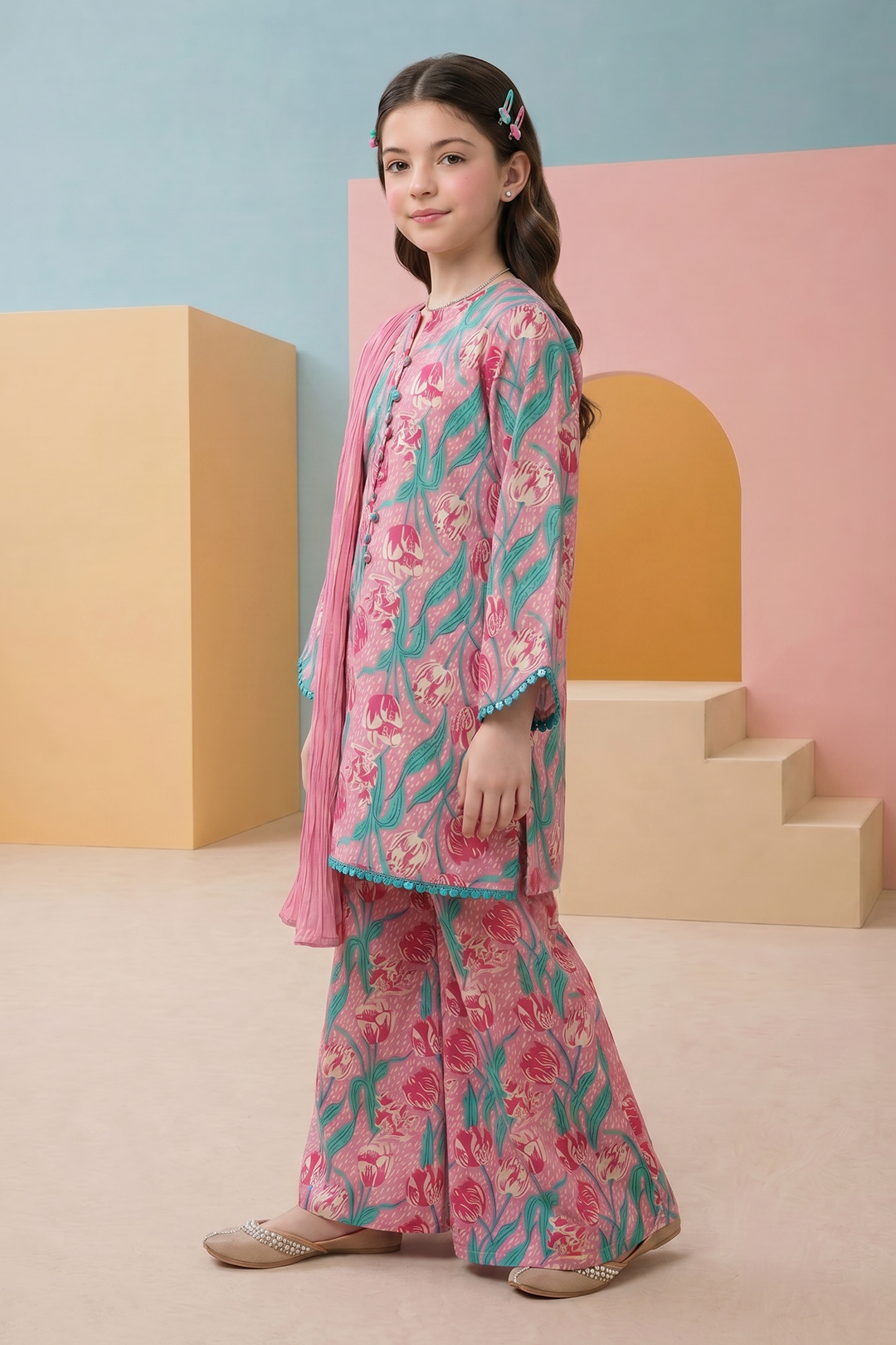 Kurta Dupatta Trouser - 3480