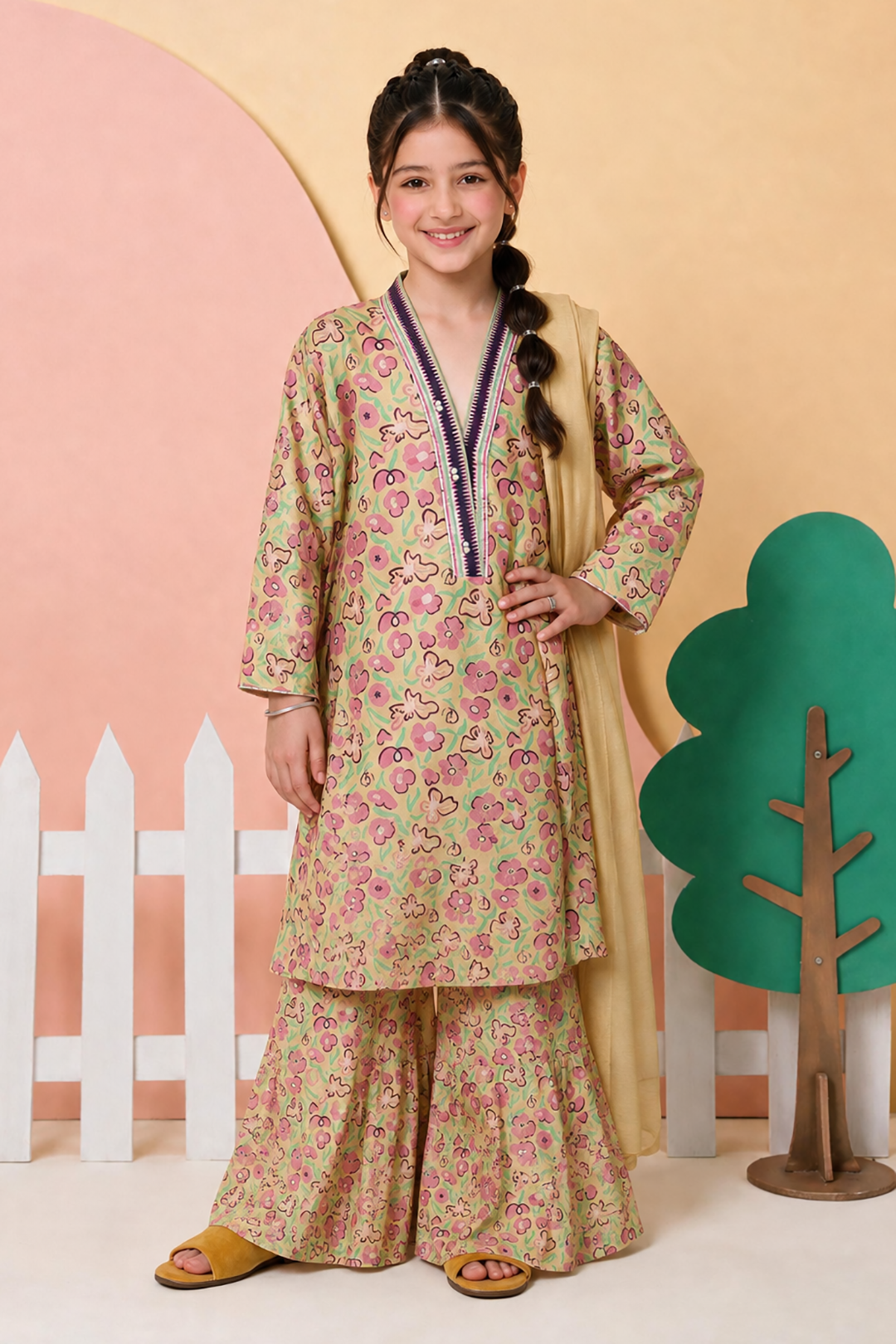 Kurta Dupatta Trouser - 3484