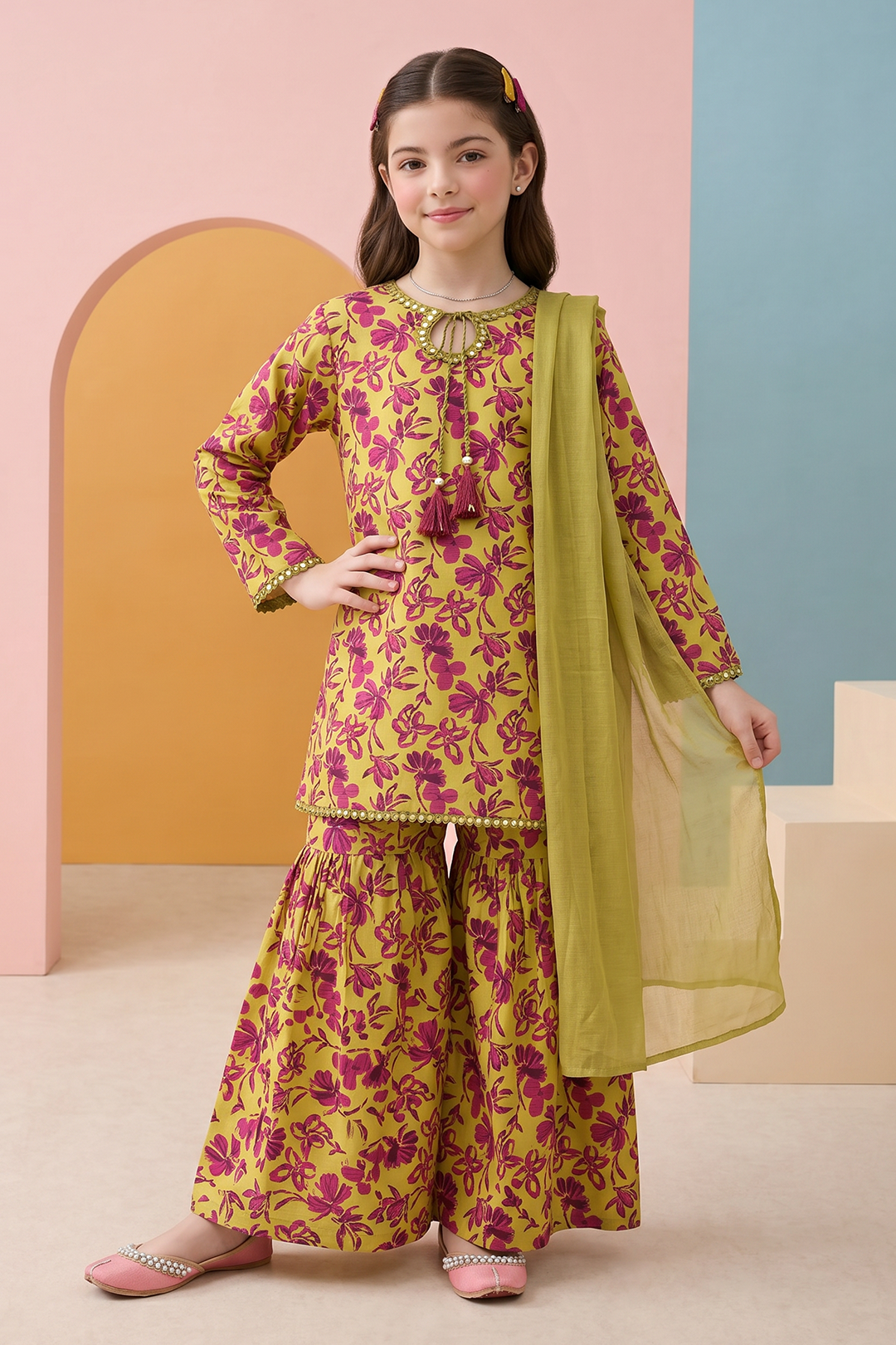 Kurta Dupatta Trouser - 3485