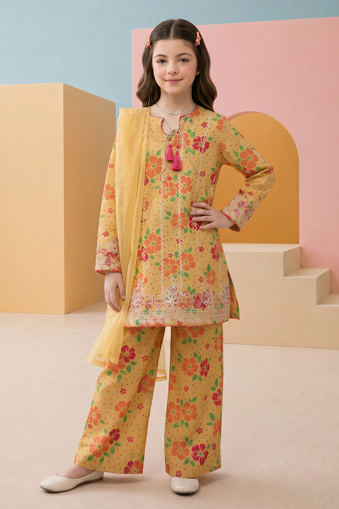 Kurta Dupatta Trouser - 3487