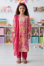 Embroidered Kurta Dupatta Trouser - 3488