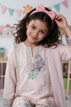 Embroidered Kurta Dupatta Trouser - 3588