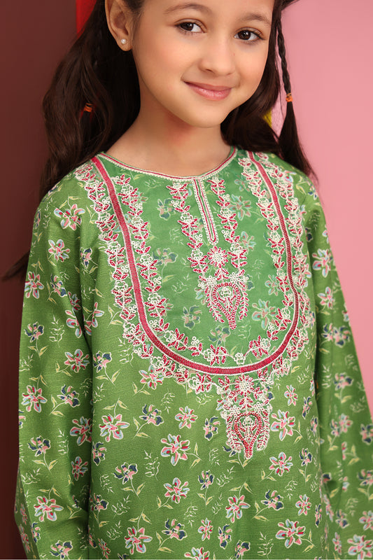 Embroidered Kurta Trouser - 2718