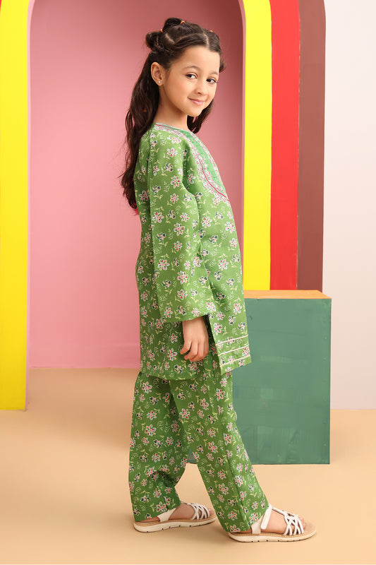 Embroidered Kurta Trouser - 2718