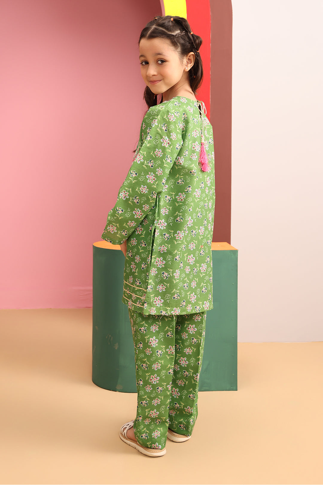 Embroidered Kurta Trouser - 2718