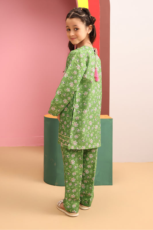 Embroidered Kurta Trouser - 2718