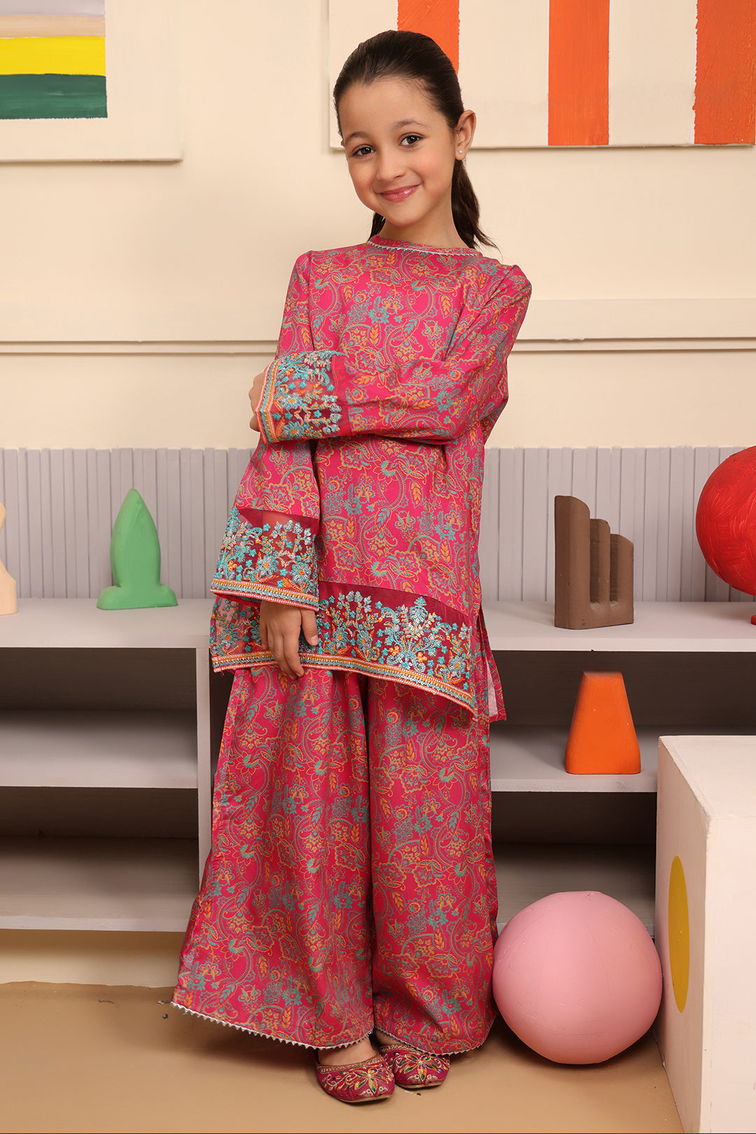 Embroidered Kurta Trouser - 2730