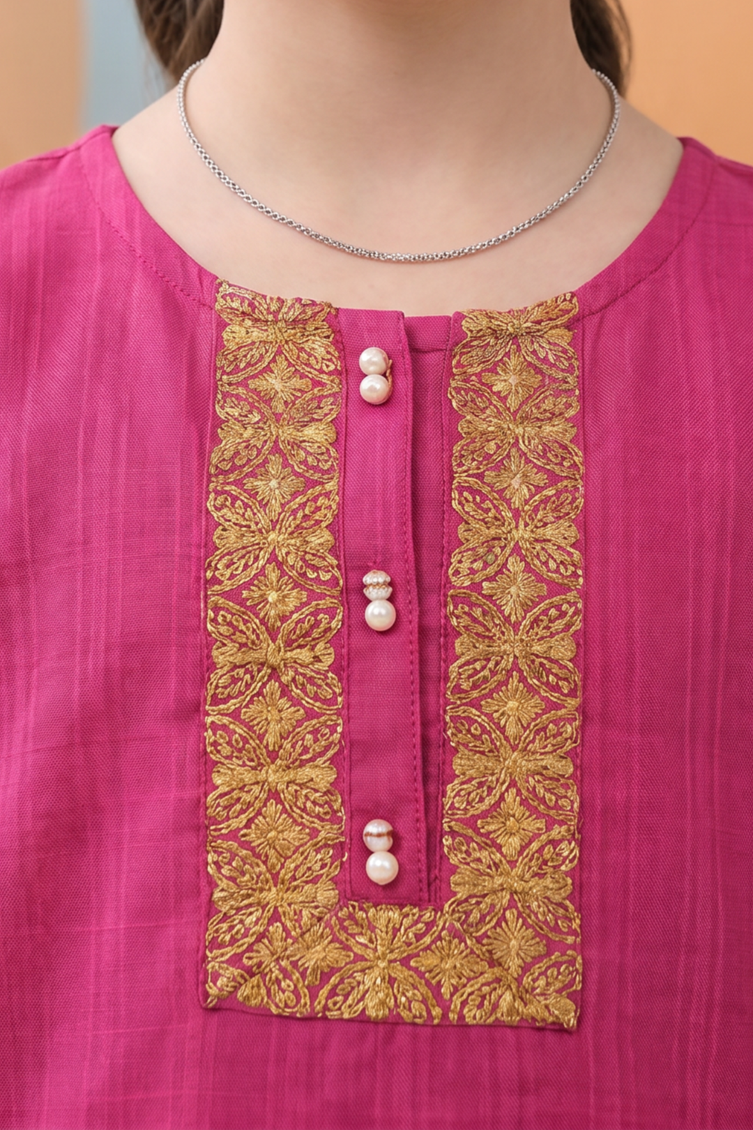 Embroidered Kurta Trouser - 2446