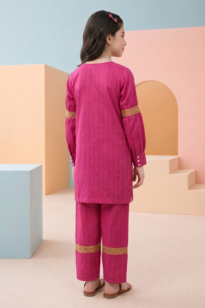 Embroidered Kurta Trouser - 2446