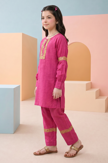 Embroidered Kurta Trouser - 2446
