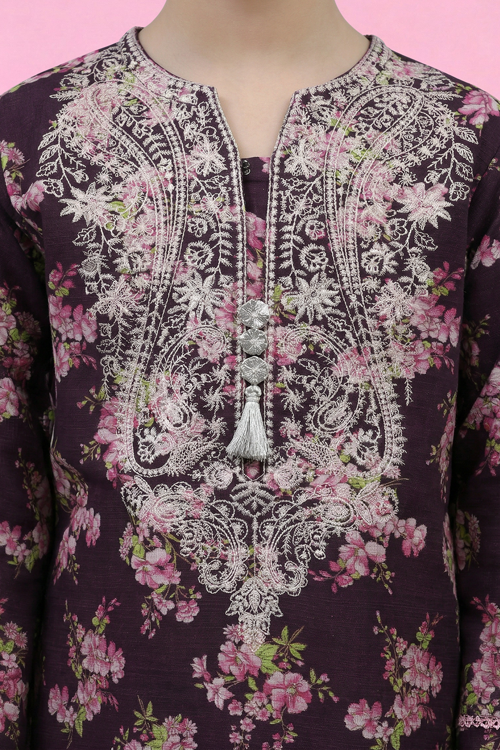 Embroidered Kurta Trouser - 2451