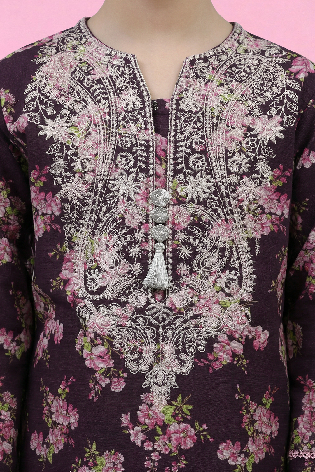 Embroidered Kurta Trouser - 2451