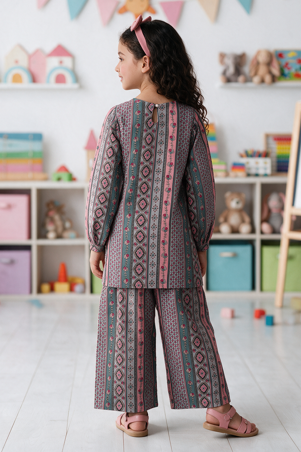Embroidered Kurta Trouser - 2471