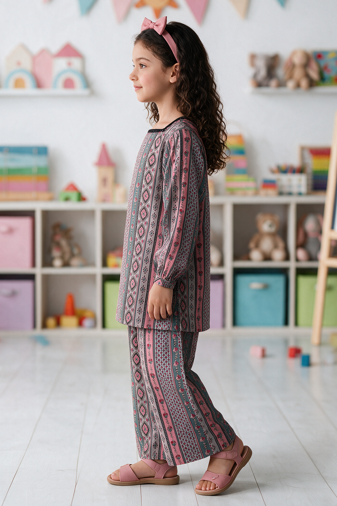 Embroidered Kurta Trouser - 2471