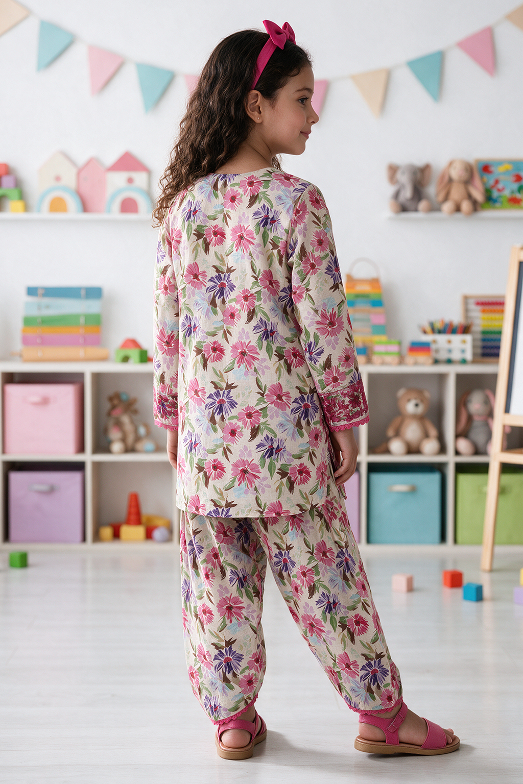 Embroidered Kurta Trouser - 2472