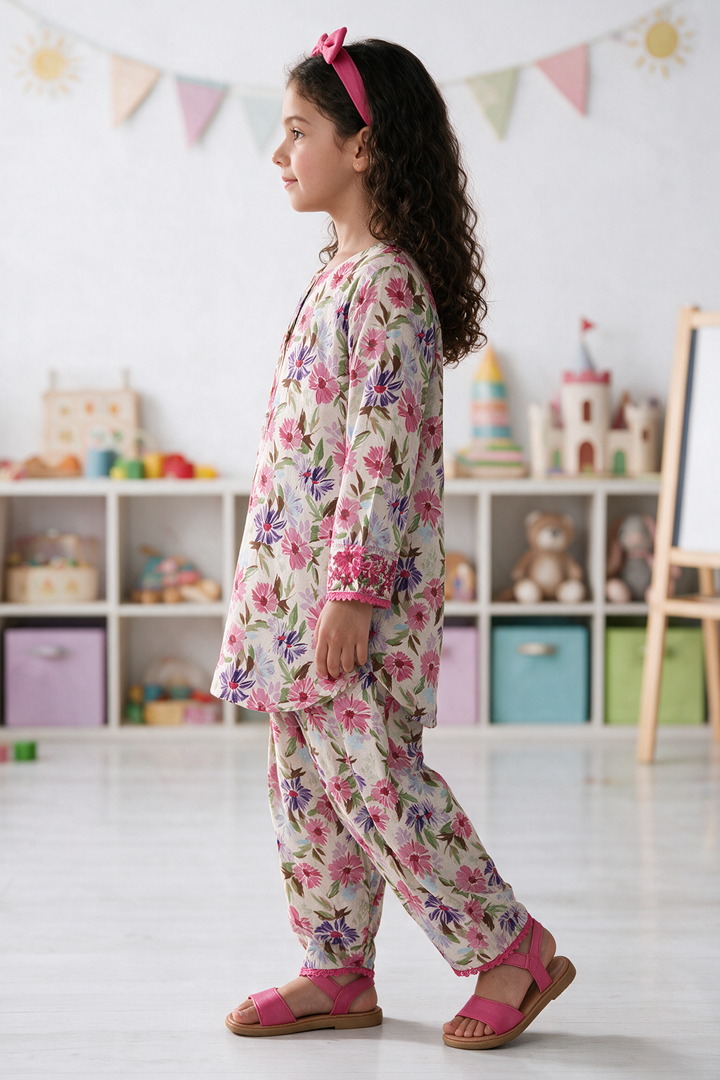 Embroidered Kurta Trouser - 2472