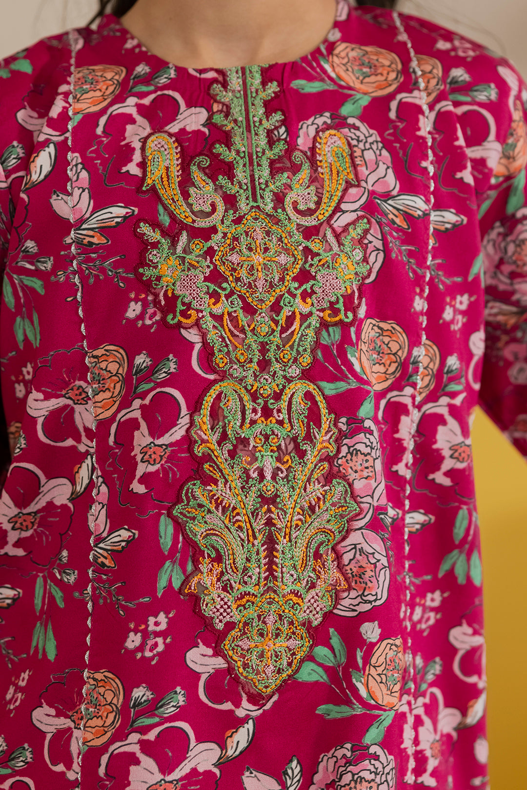 Embroidered Kurta Dupatta Trouser - 3424