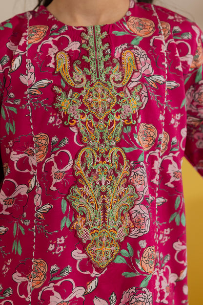 Embroidered Kurta Dupatta Trouser - 3424