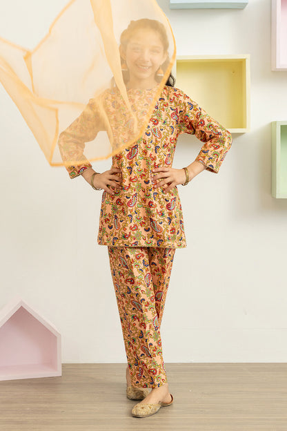Embroidered Kurta Dupatta Trouser - 3460