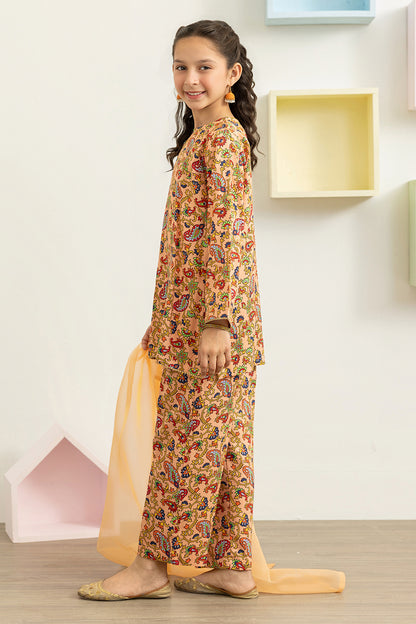 Embroidered Kurta Dupatta Trouser - 3460