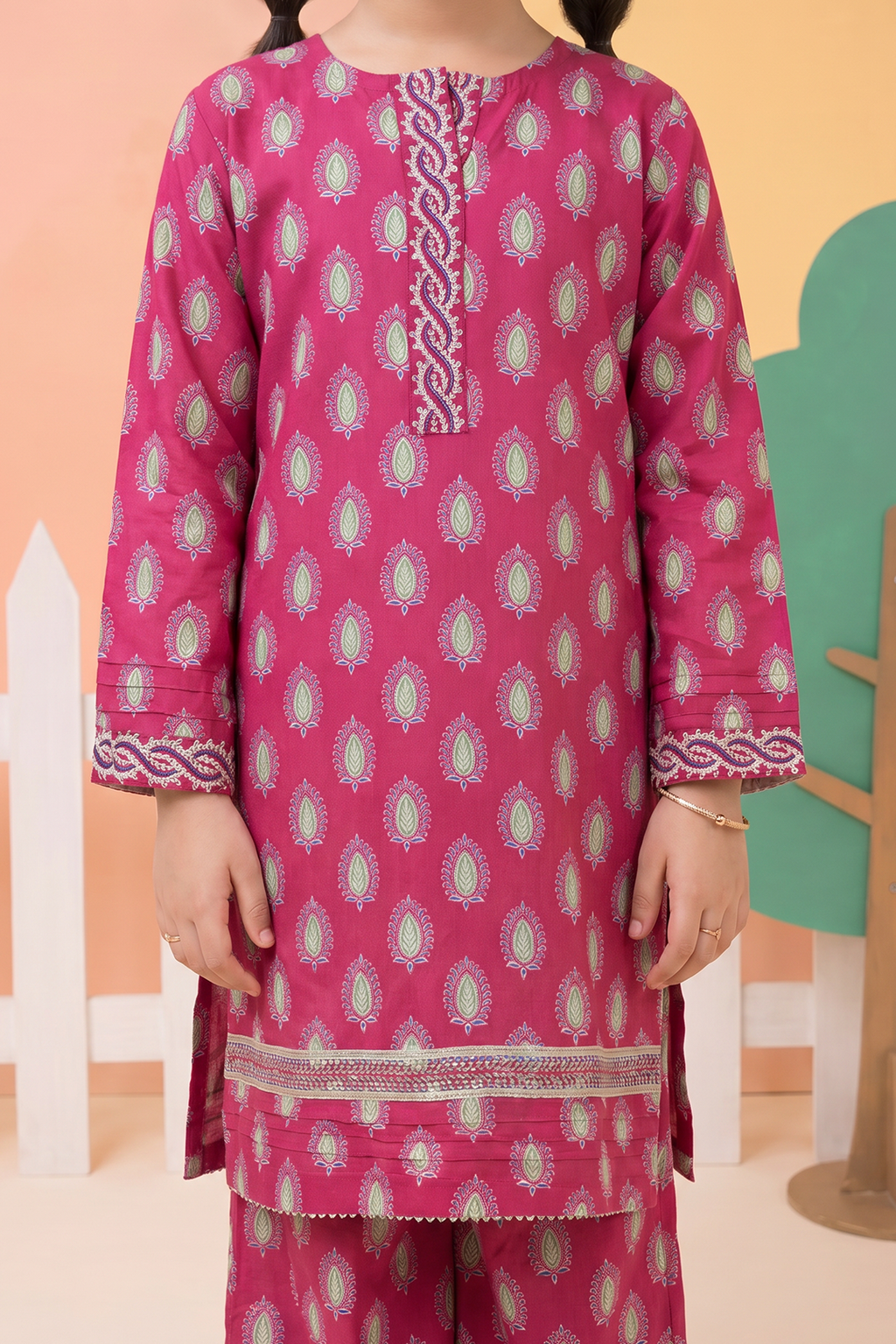 Embroidered Kurta Dupatta Trouser - 3461