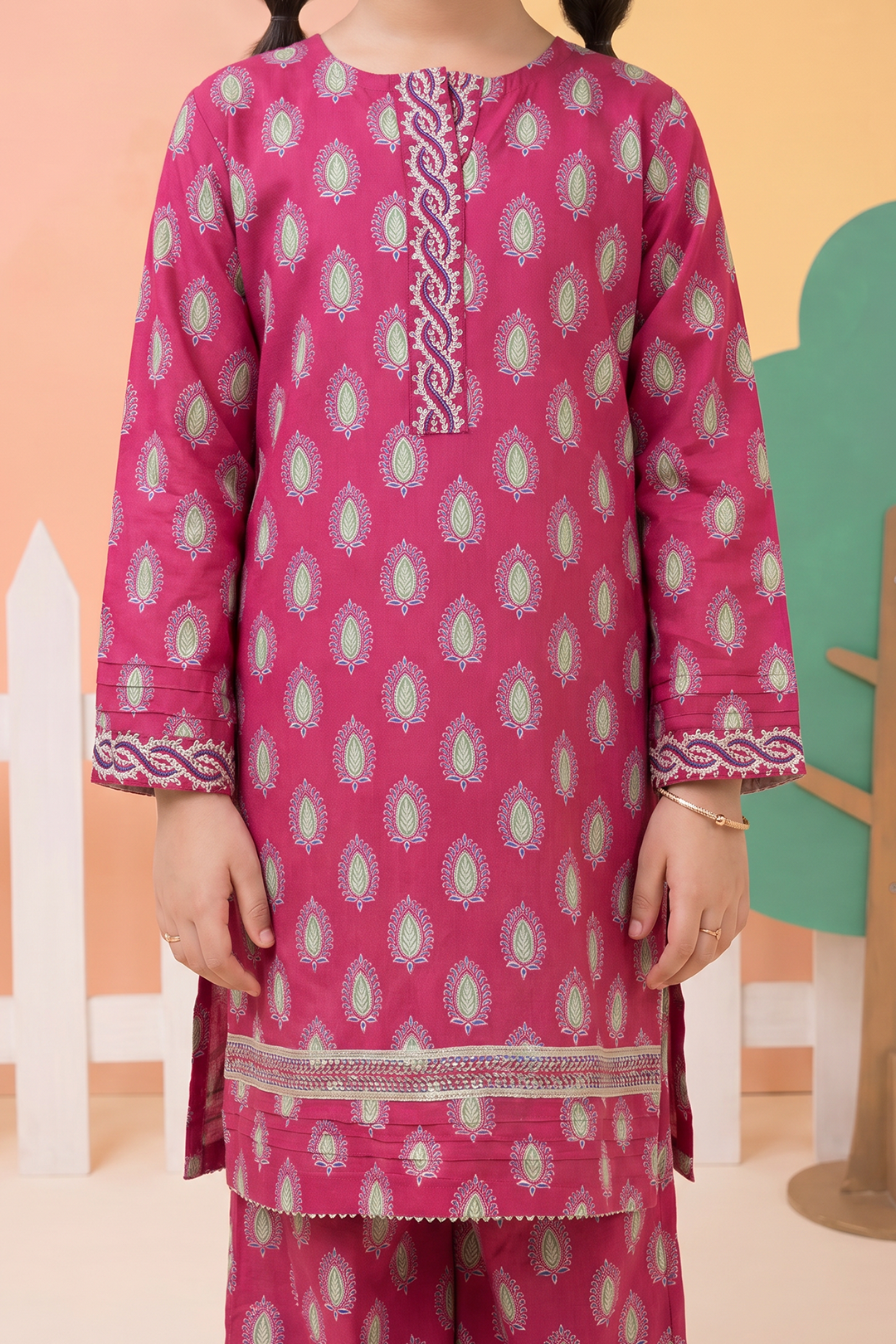 Embroidered Kurta Dupatta Trouser - 3461