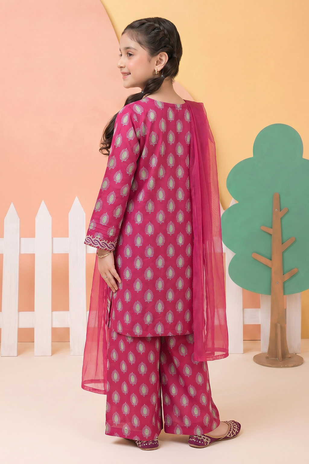 Embroidered Kurta Dupatta Trouser - 3461
