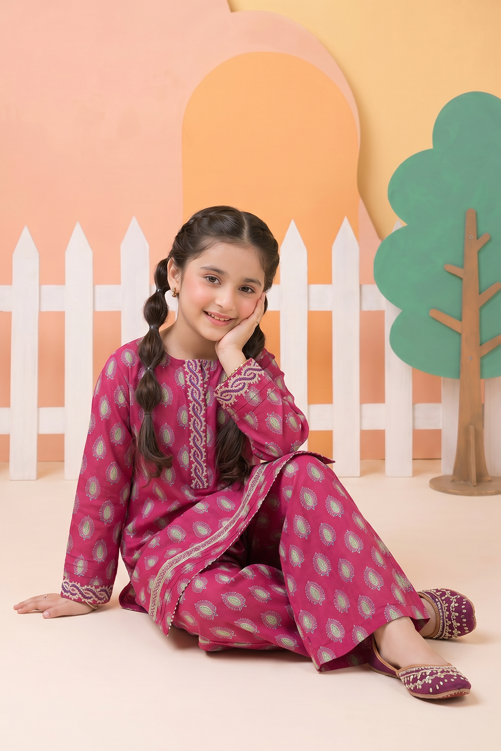 Embroidered Kurta Dupatta Trouser - 3461