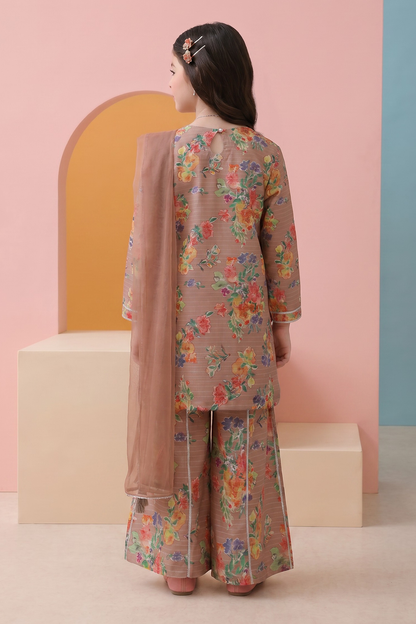 Embroidered Kurta Dupatta Trouser - 3477