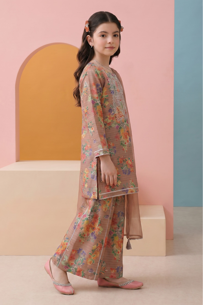 Embroidered Kurta Dupatta Trouser - 3477