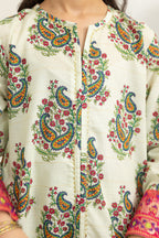 Embroidered Kurta Dupatta Trouser - 3478