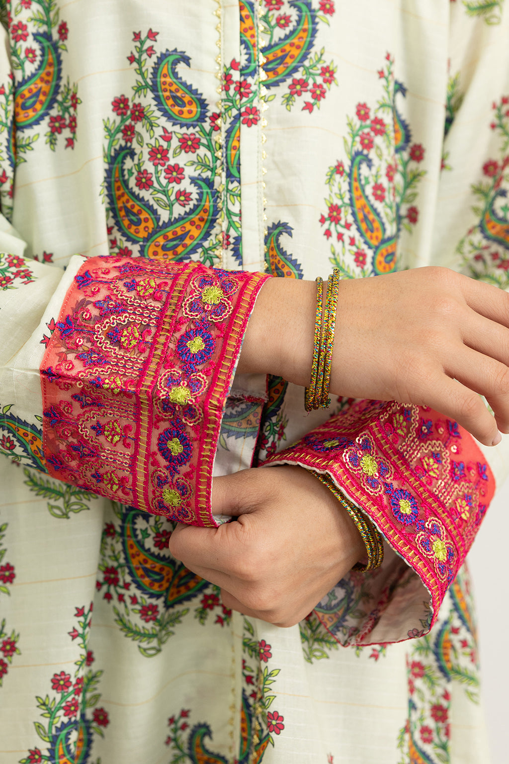 Embroidered Kurta Dupatta Trouser - 3478