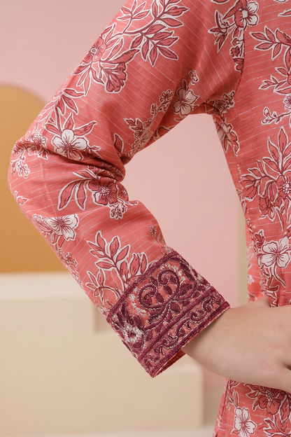 Embroidered Kurta Dupatta Trouser - 3480