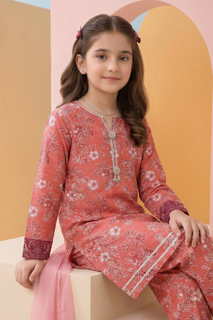 Embroidered Kurta Dupatta Trouser - 3480