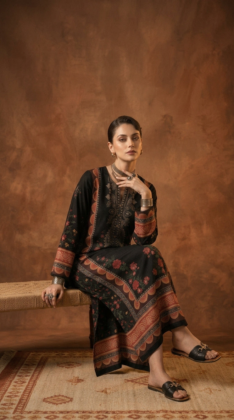 Winter Pret Kurta