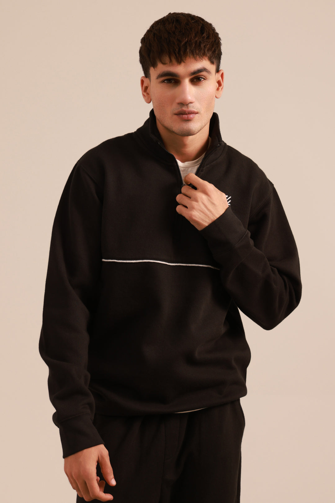 Mock Neck Sweat Shirt - 5001