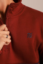 Mock Neck Sweat Shirt - 5001