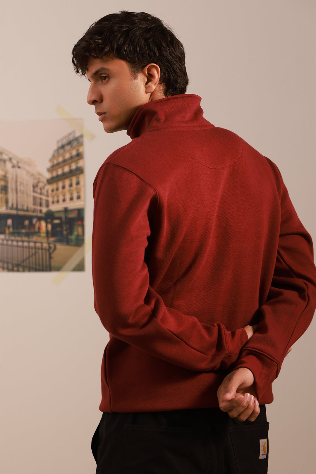 Mock Neck Sweat Shirt - 5001