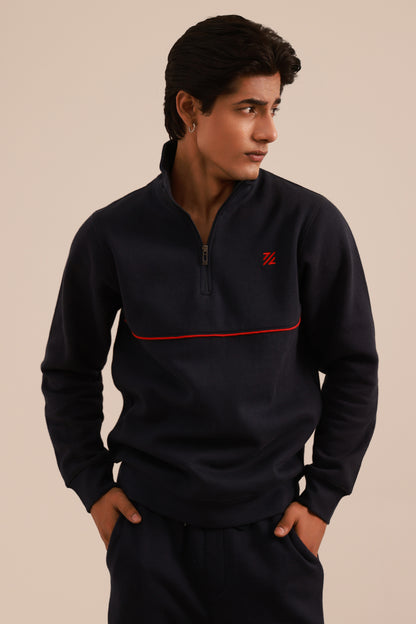 Mock Neck Sweat Shirt - 5001