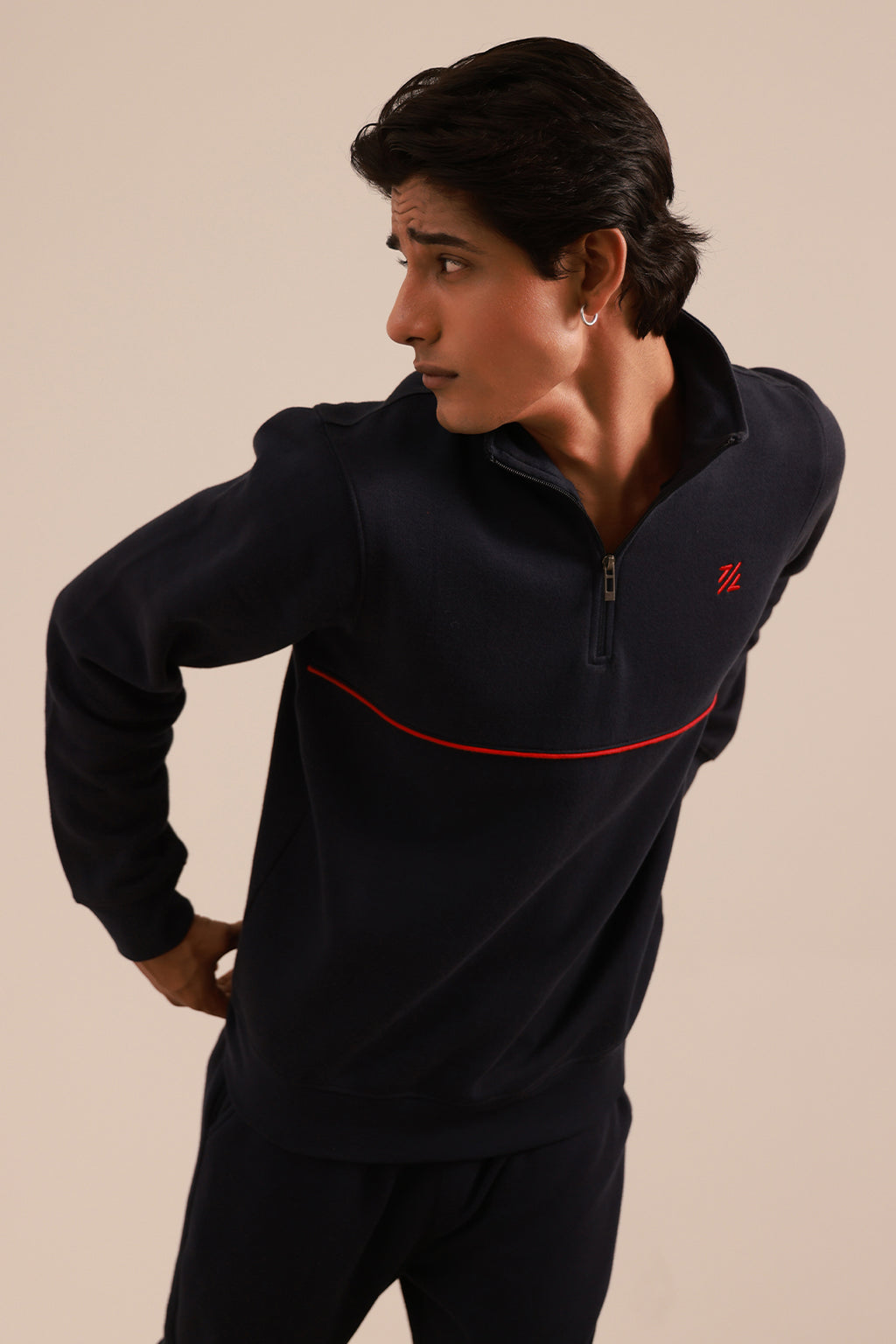 Mock Neck Sweat Shirt - 5001