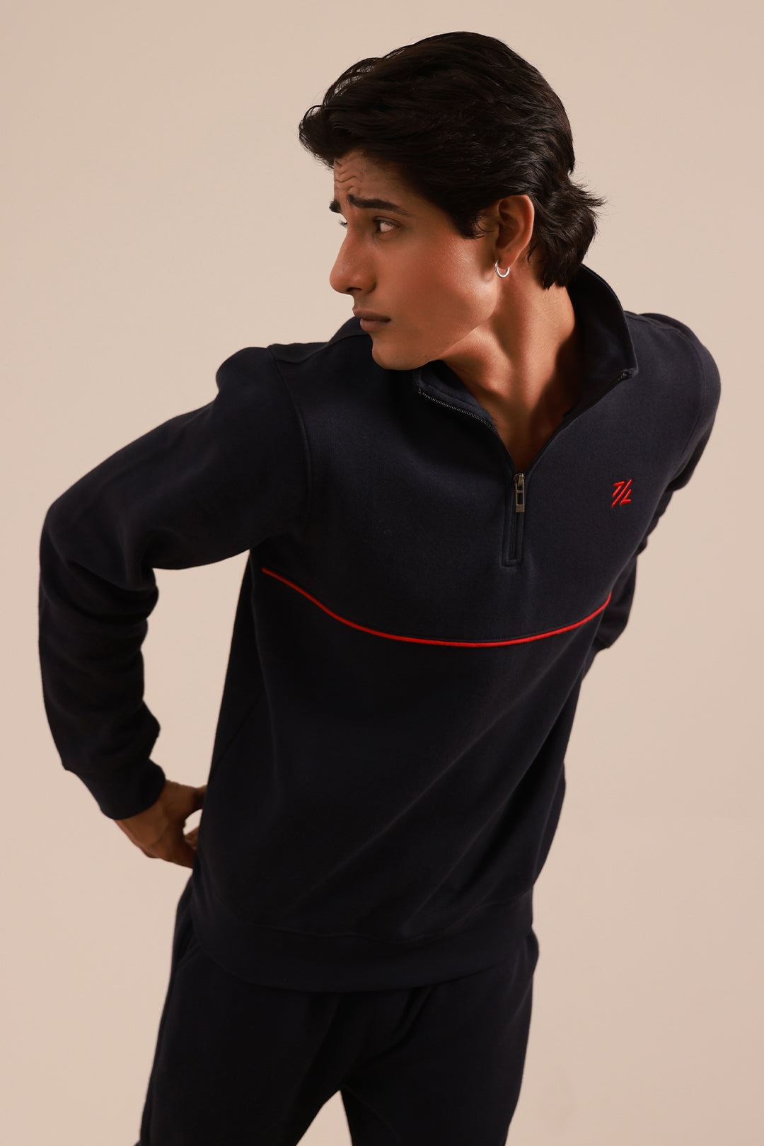 Mock Neck Sweat Shirt - 5001