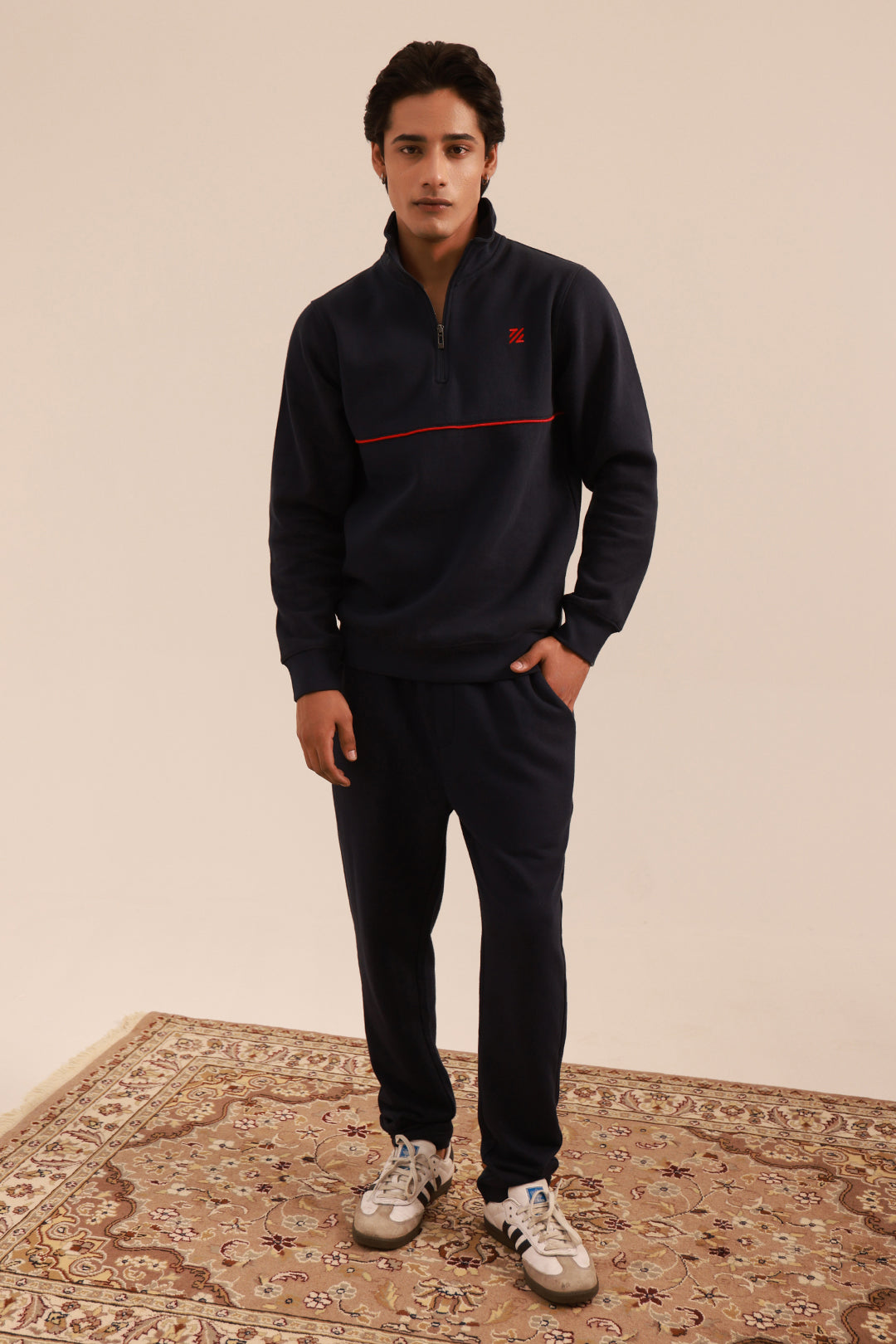Mock Neck Sweat Shirt - 5001