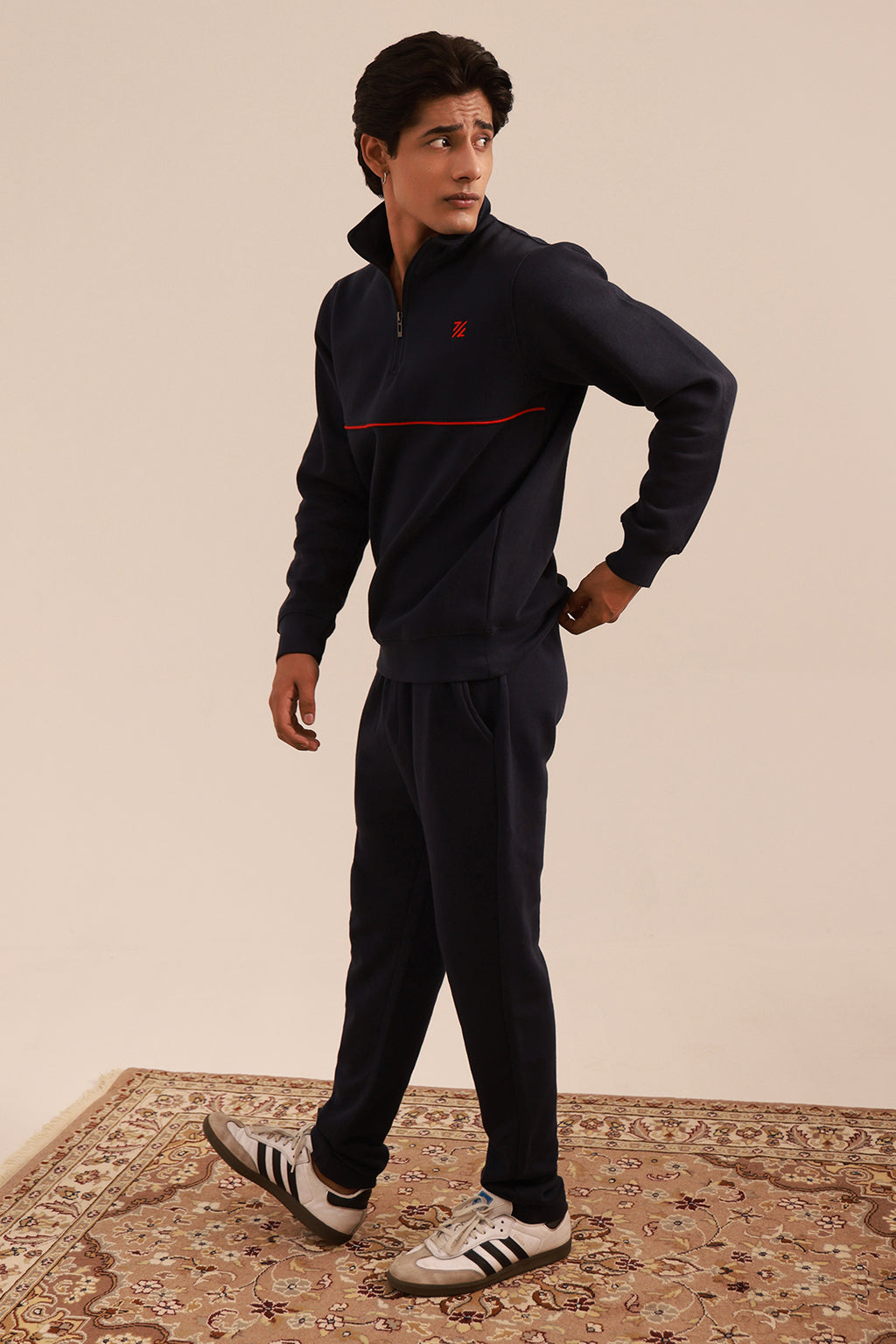 Mock Neck Sweat Shirt - 5001