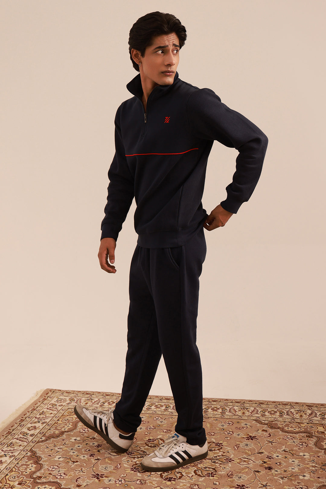 Mock Neck Sweat Shirt - 5001
